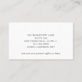 モダン美容師写真名刺 名刺 (裏面)