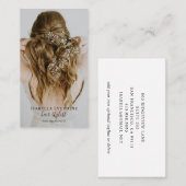 モダン美容師写真名刺 名刺 (正面/裏面)