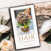 モダン美容師写真名刺 名刺