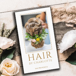 モダン美容師写真名刺 名刺