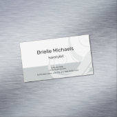 モダン美容師及びシンプルヘアカールサロン マグネット名刺 (インサイチュ)