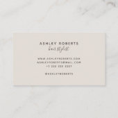 モダン美容師淡タン 名刺 (裏面)