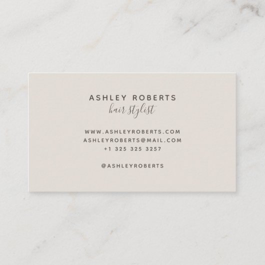 モダン美容師淡タン 名刺 (裏面)