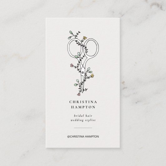 モダン美容師 名刺 (正面)