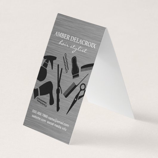 モダン美容師 名刺 (正面)
