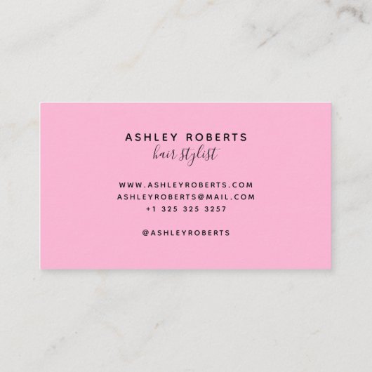 モダン美容師 名刺 (裏面)