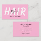 モダン美容師 名刺 (正面/裏面)