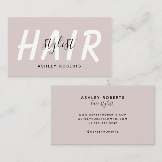 モダン美容師 名刺 (正面/裏面)