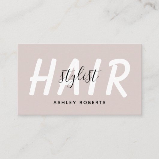 モダン美容師 名刺 (正面)