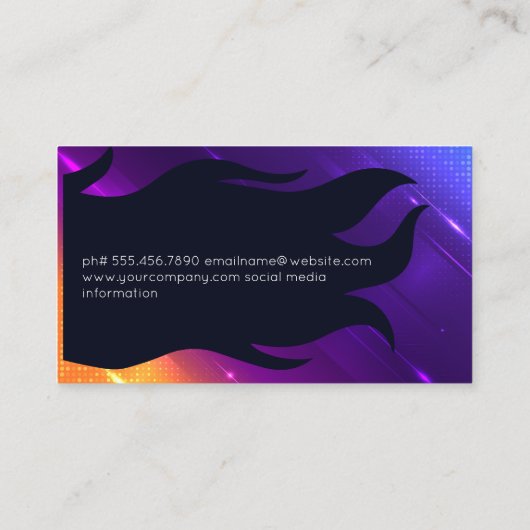 モダン美容師 | 美しいと化粧品 名刺 (裏面)