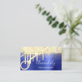 モダン美容師Coiffeurはさみ金ゴールド王室の 名刺 (スタンド正面)