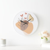 モダン美的な形 ラージ壁時計 (ホーム)