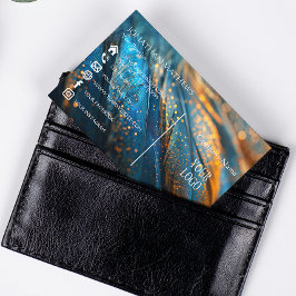 モダン羽毛1 名刺