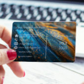 モダン羽毛1 名刺