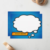 モダン考えパーソナライズされた ノートカード (正面/裏面インサイチュ)