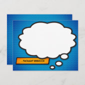 モダン考えパーソナライズされた ノートカード (正面/裏面)