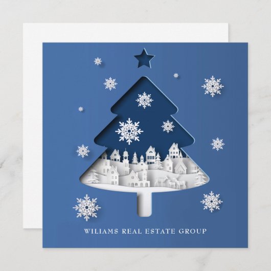 モダン聖降誕祭の構成企業の挨拶 シーズンカード (正面/裏面)