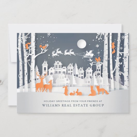 モダン聖降誕祭の構成企業の挨拶 シーズンカード (正面)