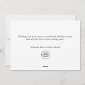 モダン聖降誕祭の構成企業の挨拶 シーズンカード (裏面)