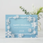 モダン聖降誕祭企業のの挨拶 シーズンカード (スタンド正面)