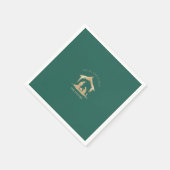 モダン聖降誕祭出生メアリー&ジョセフ スタンダードカクテルナプキン (角)