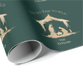 モダン聖降誕祭出生メアリー&ジョセフ ラッピングペーパー (ロールコーナー)