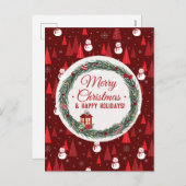 モダン聖降誕祭 シーズンポストカード (正面/裏面)