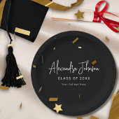 モダン脚本シンプル卒業党 ペーパープレート