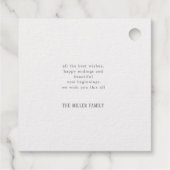 モダン脚本happy new year foilメッセージカード フェイバータグ (裏面)