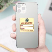モダン自動車整備リマインダー シール (スマートフォン)
