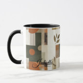 モダン自然インスパイア-カスタム抽象芸術 マグカップ (左)