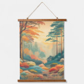 モダン自然スぶら下がったランドスケープのウォールアート 吊り下げ型タペストリー (正面)
