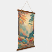 モダン自然スぶら下がったランドスケープのウォールアート 吊り下げ型タペストリー (傾斜あり)