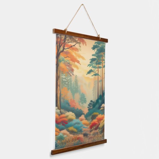 モダン自然スぶら下がったランドスケープのウォールアート 吊り下げ型タペストリー (傾斜あり)