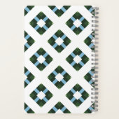 モダン自然色の幾何パタインスパイアン ノートブック (裏面)