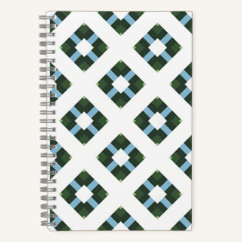 モダン自然色の幾何パタインスパイアン ノートブック