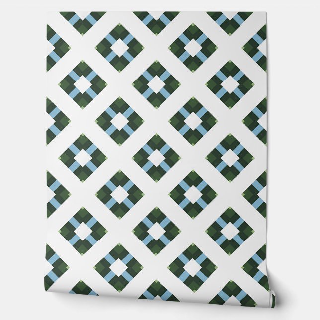 モダン自然色の幾何パタインスパイアン 壁紙 (ほどく)