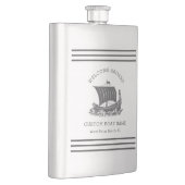 モダン航海のカスタム船の名称と船のロゴ フラスク (右)