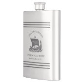 モダン航海のカスタム船の名称と船のロゴ フラスク (左)