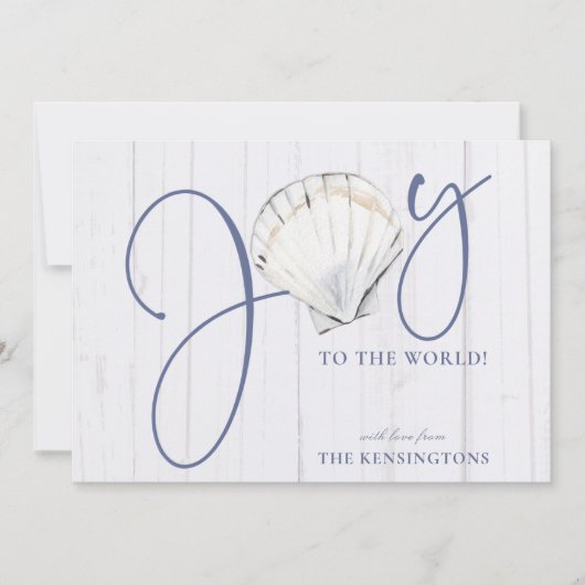 モダン航海のクリスマス シーズンカード (正面)