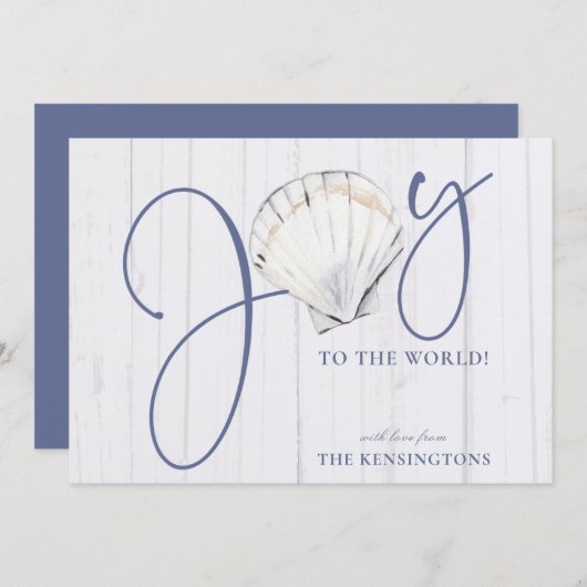 モダン航海のクリスマス シーズンカード (正面/裏面)