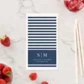 モダン航海のストライプカップモノグラム結婚ズ (インサイチュ)