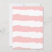 モダン航海のフローラいかりブライダルシャワー 招待状 (裏面)