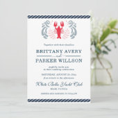 モダン航海の結婚のカニ 招待状 (スタンド正面)