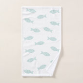 モダン航海の魚 バスタオルセット (ハンドタオル)