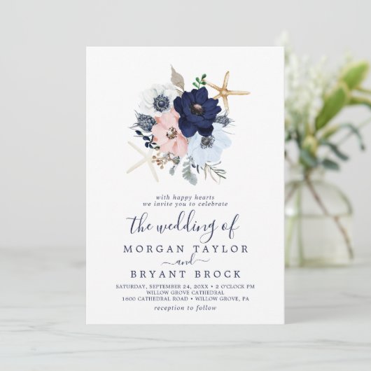 モダン航海の |のフローラ結婚の数 招待状 (スタンド正面)