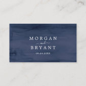 モダン航海の |グリーンリー結婚フラット プレイスカード (裏面)