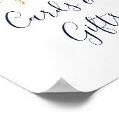 モダン航海の |フローラカードとギフトサイン ポスター (角)