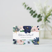 モダン航海の |フローラホワイトバック名刺 名刺 (スタンド正面)