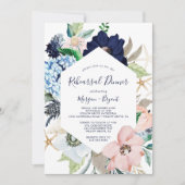 モダン航海の |フローラリハーサルディナー 招待状 (正面)